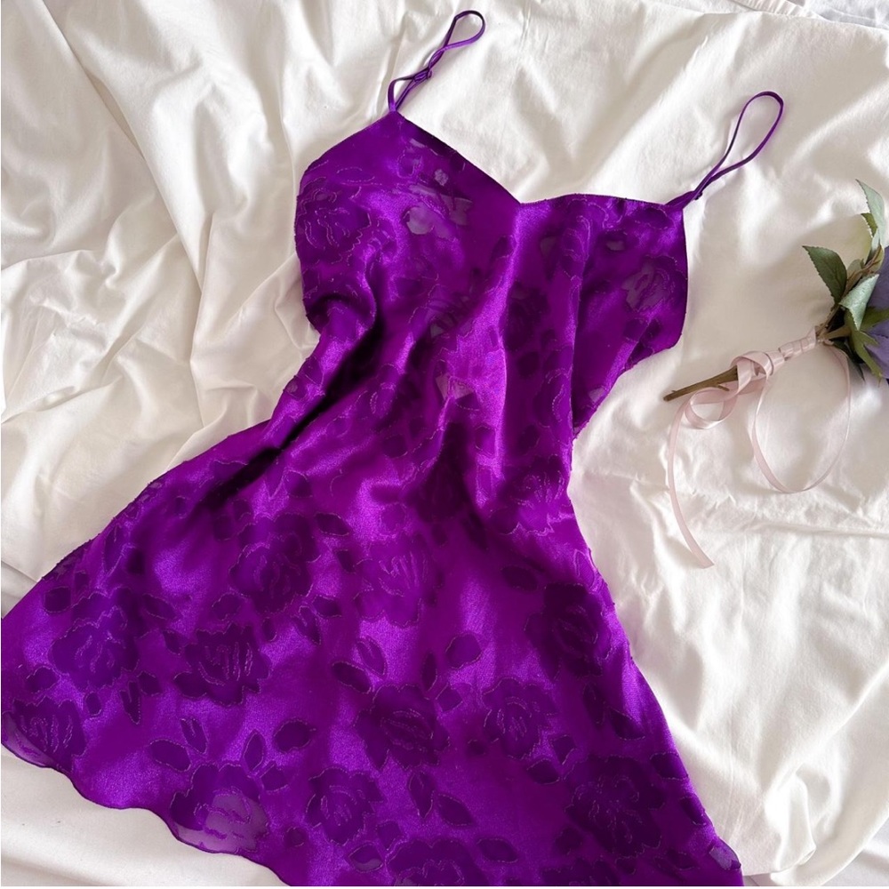 Victorias Secret Gold Label Floral Slip Dress